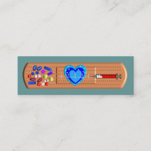 Bandaid grande médico de las tarjetas de visita