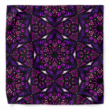 Bandana abstracta púrpura