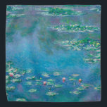 Bandana Acuarios de Claude Monet Bella Artes Pintura<br><div class="desc">Hermosa obra maestra de Claude Monet - Water Lilies desde su jardín en Giverny,  Francia. Una de las pinturas artísticas más famosas de la historia del arte y un bello ejemplo de impresionismo. Esta es realmente una maravillosa obra de arte y un gran regalo para los amantes del arte.</div>