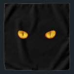 Bandana Ahora te ve gato negro<br><div class="desc">Los ojos dorados perdidos son todo lo que se puede ver de un gato negro.</div>