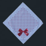 Bandana Azul Con Corazón Borgoña Y Mascota Monograma Bow<br><div class="desc">Pastel Coral Rubor Pink,  salpicado de corazones borgoñosos,  y terminado con una flor burdeos jovencita...  luego monogramado y personalizado con el nombre de tu mascota. El color de fondo,  el estilo de texto,  el tamaño y el color se pueden cambiar mediante el menú de edición.</div>