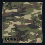 Bandana Banda de camuflaje, militar, papel de perro<br><div class="desc">Banda de camuflaje súper genial para ti y tu perro. Un conjunto perfecto para una aventura al aire libre.</div>