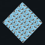 Bandana Beagles Hound Dogs Beagle Cute Pattern<br><div class="desc">El diseño presenta Beagles bonitos en un patrón de repetición con huesos de perro y huellas de pata</div>
