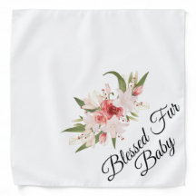 Bebé Fur Bendito con Diseño Floral Acuarela Perro