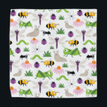 Bandana Bugs<br><div class="desc">Bichos cortos y amigables (araña,  abeja,  oruga,  escarabajo,  hormiga,  caracol,  libélula,  saltamontes) entre las flores del prado.</div>