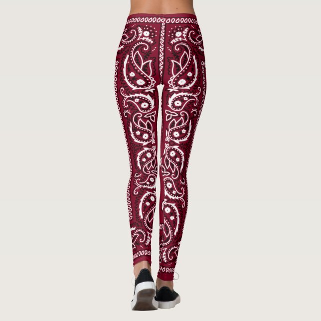 Bandana Burgundy Leggings (Reverso)
