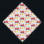 Bandana Camión de bomberos<br><div class="desc">Este bandana de camión de bomberos es perfecto para tu amigo de cuatro patas. El diseño incluye un camión de bomberos rojos con un dálmata en el asiento del conductor.</div>