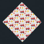 Bandana Camión de bomberos<br><div class="desc">Este bandana de camión de bomberos es perfecto para tu amigo de cuatro patas. El diseño incluye un camión de bomberos rojos con un dálmata en el asiento del conductor.</div>