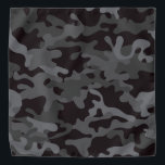 Bandana CAMO negro y gris<br><div class="desc">Black & Grey CAMO Bandana</div>