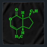 Bandana Catnip Nepetalactona Fórmula Química Molecular<br><div class="desc">Molécula Catnip Nepetalactona ~ Compuesto Orgánico de Fórmula Basal Química. Globe Trotters se especializa en imágenes idiosincrásicas de todo el mundo. Aquí encontrará tarjetas de felicitación únicas,  postales,  Posters,  estuches de teléfono,  Pegatinas,  Mousepads y más.</div>