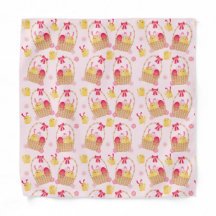 Cestas de Pascua de pollitos rosadas femeninas