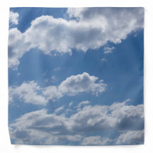 Bandana Céu azul com nuvens.