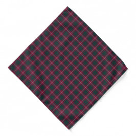 Bandana Clan Crawford Maroon y Green Scottish Tartán