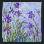 Bandana Claude Monet - Lilac Irises / Iris Mauves<br><div class="desc">Lilac Irises / Iris Mauves - Claude Monet,  1914-1917</div>