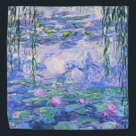 Bandana Claude Monet Water relaja arte impresionista franc<br><div class="desc">Claude Monet Water Lilies es una colección de aproximadamente 250 pinturas al óleo del impresionista francés Claude Monet. Los cuadros representan el florido jardín de Monet en Giverny.</div>