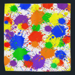 Bandana colorida de pintura arcoiris para personas<br><div class="desc">Bandana colorida de pintura arcoiris para personas y Mascotas</div>