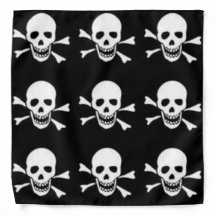 bandana con cráneo y huesos cruzados