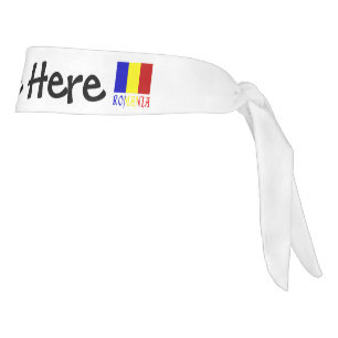Bandana con la bandera de Rumania y el nombre Ruma