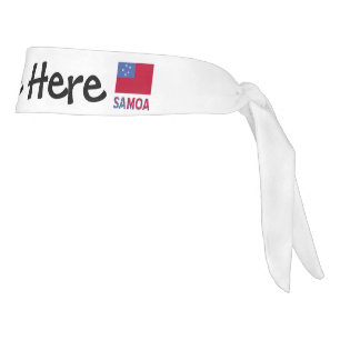 Bandana con la bandera de Samoa y el nombre de Sam