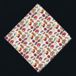 Bandana Costero New England Foods Northeast America Estado<br><div class="desc">El Print presenta un ilustracion original de una variedad de alimentos clásicos de Nueva Inglaterra, incluyendo arándanos, tarta de arándano, bogavante, un pastelito de mariscos, donuts de sidra, flores de almejas, almejas, caramelos de arce, cena hervida, judías al horno de Boston, pasteles y un rollo de bogavante. Todas las mejores...</div>