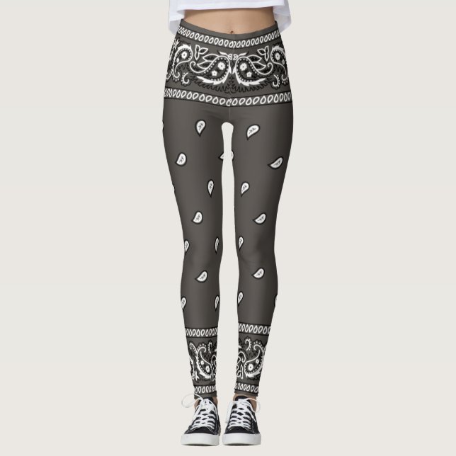 Bandana Dark Gray Leggings (Anverso)