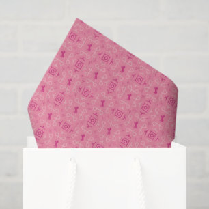 Bandana de vaquera de papel de seda rosa desolado 