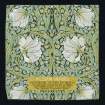 Bandana Diseño de Pimpernel por William Morris<br><div class="desc">Complejo diseño floral de William Morris,  naturaleza inspirada en el campo,  jardines,  flores y plantas. Elementos de clase</div>