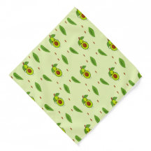 El aguacate cute kawaii sobre el verde