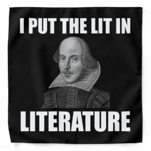 Bandana Fan de la literatura de Shakespeare divertida