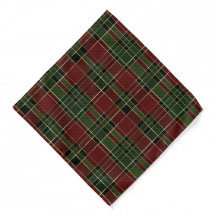 Festividad de los Navidades Green Plaid de Borgoña