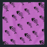 Bandana Fondo del Personalizable óseo de pescado<br><div class="desc">Producto Personalizar para seleccionar el color de fondo.</div>