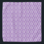 Bandana Gingham púrpura con pinturas<br><div class="desc">¡Amarre a su mascota con este incansable gingham púrpura con patas y bandana con patas!</div>