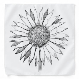 Bandana Girasol ilustrado
