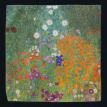 Bandana Gustav Klimt Flor Jardín Naturaleza<br><div class="desc">Un bonito cuadro del jardín,  un cuadro clásico de Gustav Klimt,  llamado Cottage Garden,  o Bauergarten,  1907,  que se encuentra cerca de un jardín de flores,  un cuadro de flores de colores.</div>