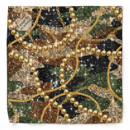 Bandana Honor de Camuflaje Militar Oración Corazón