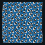 Bandana Impresión de animales azules / Camo Mascota Bandan<br><div class="desc">Impresión animal / Camo sobre fondo azul</div>