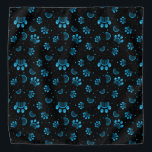 Bandana Impresión transparente en color azul y negro<br><div class="desc">Impresión transparente en color azul y negro</div>
