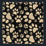 Bandana Impresiones de pata de perro Sepia<br><div class="desc">Patrón de impresión de garras de perro en un diseño de tono marrón sepia. genial para perros,  gatos,  amantes de mascotas.</div>