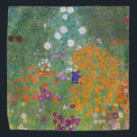 Bandana Jardín de flores (por Gustav Klimt)<br><div class="desc">Este diseño presenta una pintura del artista austriaco Gustav Klimt (1862-1918). Se trata de una representación de un hermoso jardín florido al estilo típico impresionista de Klimt. Las flores casi parecen desbordarse, y es imposible no sentirse animadas por su belleza. El trabajo original se terminó en 1907 y su título...</div>