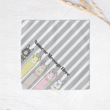 Llamadas personalizadas y atractivas retro colorid