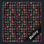 Bandana Mascota Paw Imprimir arcoiris personalizado<br><div class="desc">Este diseño puede ser personalizado en el área proporcionada cambiando la foto y/o el texto. O puede personalizarse eligiendo la opción de hacer clic en el personalizar y borrar o cambiar el color, el fondo, agregar texto, cambiar el color o estilo del texto o eliminar el texto para un diseño...</div>