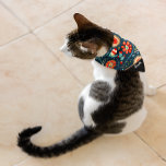 Bandana Mascotas del patrón de flores y hojas coloridas ab<br><div class="desc">Resumen Flores y hojas coloridas Mascotas del patrón Bandana</div>