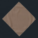 Bandana Mocha Latte Brown, Earthy Neutral Solid Color<br><div class="desc">Manténgase anclado en cualquier entorno con Mocha Latte,  la perfecta sombra de la tierra para acentos neutrales.</div>