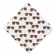 Moda icónico guiño Aviador Glasses Brown Patrón