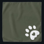 Bandana Moderna Paw Print Pet Care Dog Walker<br><div class="desc">Banda moderna del Mascota de impresión de papel: utilice la herramienta de diseño para cambiar el color y el tamaño o la ubicación de todos los elementos de diseño y el color de fondo.</div>