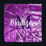 Bandana Monograma Personalizado lujoso morado personalizad<br><div class="desc">El lujoso Trendy Catchy Design impresionará tanto a ti como a la gente que te rodea. Además, puede añadir su toque al personalizar y personalizar el diseño a su manera para hacerlo especial. su regalo será tan especial y tan diferente y todo eso sin sacrificar la lujuria y el estilo...</div>