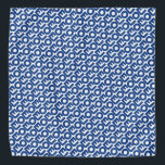 Bandana Motivo divertido del patrón de tipografía audaz az<br><div class="desc">Bandana divertido de diseño moderno y audaz de tipografía azul blanco Joe. Perro Bandana. Patrón de texto azul sobre fondo blanco.</div>