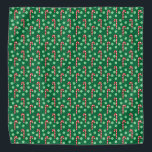 Bandana Navidades de caña de caña verde roja Mascota perro<br><div class="desc">Navidades de canto rojo y verde Mascota canina bandana</div>