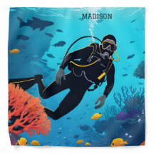 Nombre personalizado Buceador Scuba