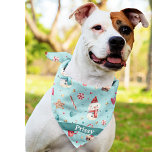 Bandana Nombre personalizado de Snowman Sweets Square Scar<br><div class="desc">Impresa en un lado, el patrón de los dulces de nieve bandana con personalización. Dos tamaños disponibles: 18 "x18" (niños, perros pequeños) y 22 "x22" (adultos, perros grandes). Cambiar fácilmente el nombre utilizando la plantilla proporcionada. Una tela ligera que respira bien y se seca rápidamente. 100% de poliéster de hilado....</div>